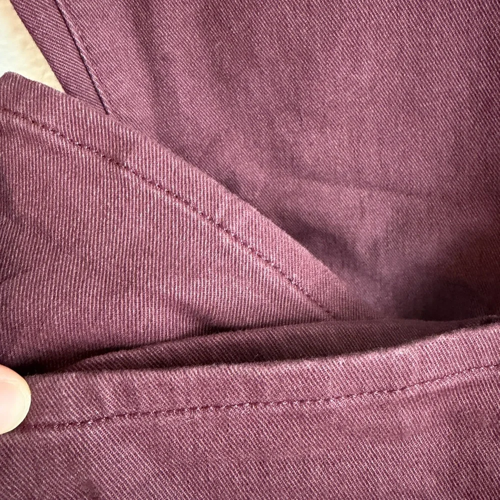 GAP Denim Stretch Slim Pants in Deep Red
